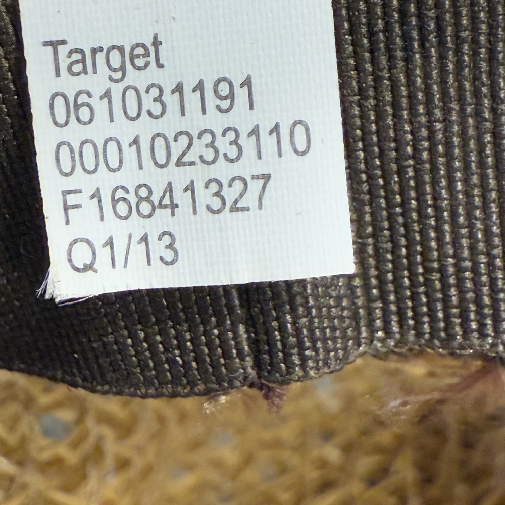 Target tan straw brimmed hat black trim - Picture 10 of 14